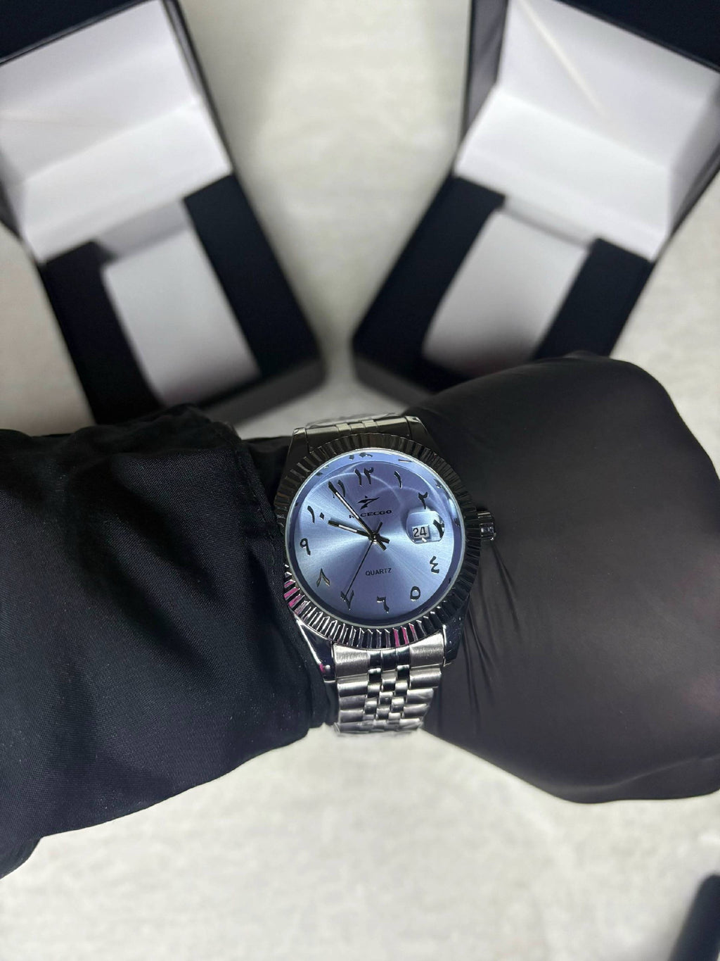 RICECGO SILVER AND BLUE