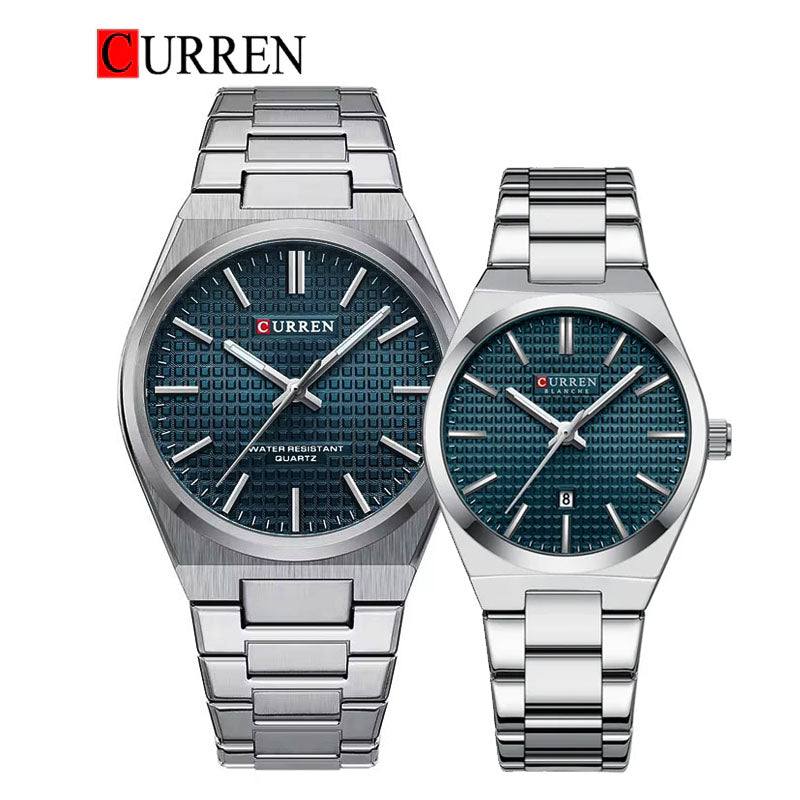 Curren couple silver and blue
