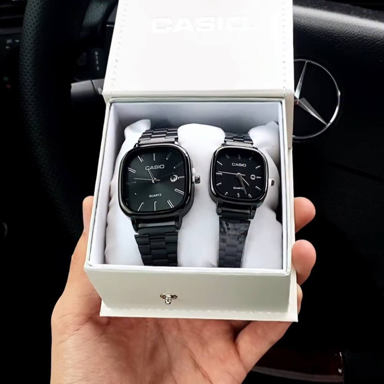 casio couple watches black